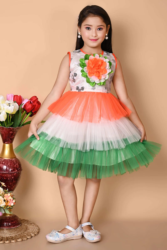 Tiranga Frock - A Charming Elegance CBS KIDS STORE